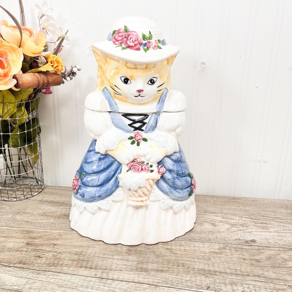 Vintage Ceramic Cat Cookie Jar